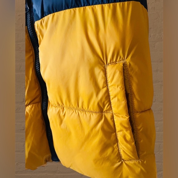 Old Navy Boys Navy Blue/Gold Full Zip Puffer Vest Size L 10/12 - Picture 3 of 7